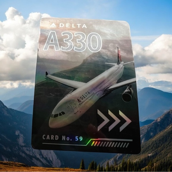 Delta Pilot Trading Card A330-300 Collectible Airbus Delta Airlines New - Picture 6 of 9